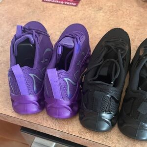 Purple and Black Athletic Sneakers